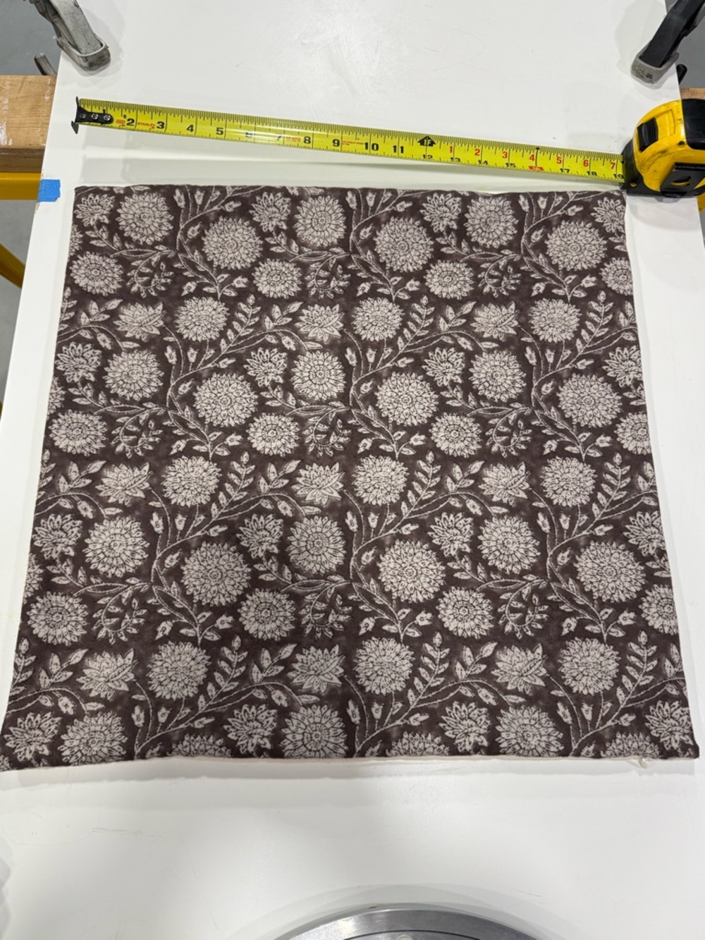 Floral Block Print pillow cover 20x20